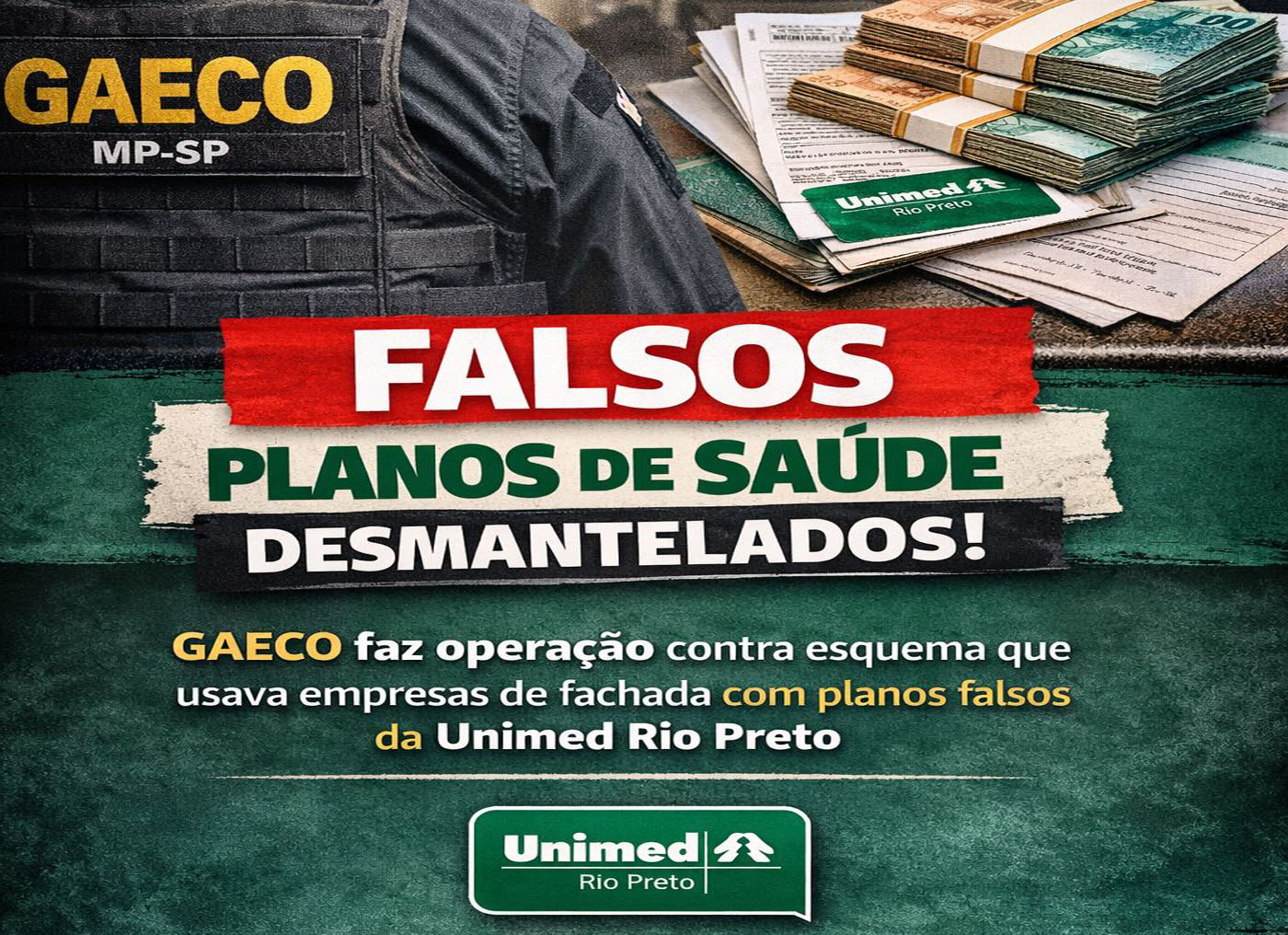 Falsos planos de saúde desmantelados